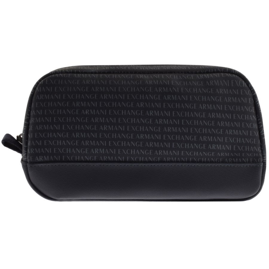 Alternative Image for ProductArmani Exchange Logo Wash Bag Navy1